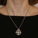Sterling Lemon Quartz Prasiolite Amethyst Floral Halo Necklace 18" -925 10.30ctw Sterling Lemon Quartz Prasiolite Amethyst Floral Halo Necklace 18" -925 10.30ctw