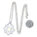 Sterling Lemon Quartz Prasiolite Amethyst Floral Halo Necklace 18" -925 10.30ctw Sterling Lemon Quartz Prasiolite Amethyst Floral Halo Necklace 18" -925 10.30ctw