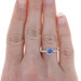 White Gold Sapphire & Diamond Engagement Ring & Wedding Band - 18k Round 1.76ctw White Gold Sapphire & Diamond Engagement Ring & Wedding Band - 18k Round 1.76ctw