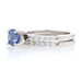 White Gold Sapphire & Diamond Engagement Ring & Wedding Band - 18k Round 1.76ctw White Gold Sapphire & Diamond Engagement Ring & Wedding Band - 18k Round 1.76ctw