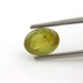 5.84ct Loose Sphene Gemstone - Oval Cabochon Yellowish Green