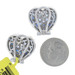Ziba by Le Vian Ombré Sapphire Heart Large Stud Earrings Sterling 925 10.00ctw Ziba by Le Vian Ombré Sapphire Heart Large Stud Earrings Sterling 925 10.00ctw