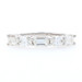 White Gold Diamond Five-Stone Band 18k Emerald 2.39ctw Wedding Anniversary Ring White Gold Diamond Five-Stone Band 18k Emerald 2.39ctw Wedding Anniversary Ring