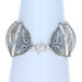 Curved Link Bracelet 7 1/2" - Sterling Silver Etched Peacocks Curved Link Bracelet 7 1/2" - Sterling Silver Etched Peacocks
