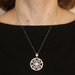 Sterling Cubic Zirconia Halo Medallion Enhancer Pendant Necklace 18" 925 1.80ctw Sterling Cubic Zirconia Halo Medallion Enhancer Pendant Necklace 18" 925 1.80ctw
