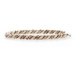Sterling Silver Rope Chain Bracelet 7 3/4" - 925 Gold Plated Bead Accents Sterling Silver Rope Chain Bracelet 7 3/4" - 925 Gold Plated Bead Accents