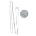 NEW Box Chain Necklace 16" - 14k White Gold Spring Ring Clasp NEW Box Chain Necklace 16" - 14k White Gold Spring Ring Clasp