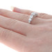 White Gold Diamond Five-Stone Band - 14k Round Brilliant Cut 1.00ctw Ring White Gold Diamond Five-Stone Band - 14k Round Brilliant Cut 1.00ctw Ring