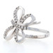 Sterling Silver Diamond Butterfly Ring - 925 Round Cut .37ctw Size 7 1/4 Sterling Silver Diamond Butterfly Ring - 925 Round Cut .37ctw Size 7 1/4