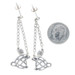 Sterling & Yellow Gold Diamond Celtic Knot Bunny Rabbit Dangle Earrings 925 &18k Sterling & Yellow Gold Diamond Celtic Knot Bunny Rabbit Dangle Earrings 925 &18k