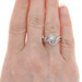 NEW White Gold Diamond Halo Engagement Ring & Wedding Band - 14k .32ctw NEW White Gold Diamond Halo Engagement Ring & Wedding Band - 14k .32ctw