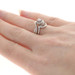 NEW White Gold Diamond Halo Engagement Ring & Wedding Band - 14k .32ctw NEW White Gold Diamond Halo Engagement Ring & Wedding Band - 14k .32ctw