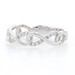 NEW White Gold .16ctw Round Brilliant Diamond Infinity Ring - 14k Women's Band
