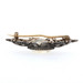 Quartz & Glass Doublet Georgian Brooch - Silver & 18k Gold Antique w/ Diamonds Quartz & Glass Doublet Georgian Brooch - Silver & 18k Gold Antique w/ Diamonds