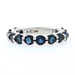 White Gold Round Brilliant Sapphire Band - 14k 4.05ctw Wedding Anniversary Ring White Gold Round Brilliant Sapphire Band - 14k 4.05ctw Wedding Anniversary Ring