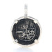 Sterling Silver Authentic Shipwreck Spanish Silver Coin Pendant - 925 Sterling Silver Authentic Shipwreck Spanish Silver Coin Pendant - 925