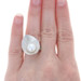 New Bastian Inverun Freshwater Pearl Leaf Ring - Sterling Silver 7 1/2 - 7 3/4