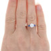 Platinum Semi-Mount Engagement Ring 6-6.5mm Center w/ Sapphires .40ctw Platinum Semi-Mount Engagement Ring 6-6.5mm Center w/ Sapphires .40ctw