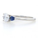 Platinum Semi-Mount Engagement Ring 6-6.5mm Center w/ Sapphires .40ctw Platinum Semi-Mount Engagement Ring 6-6.5mm Center w/ Sapphires .40ctw