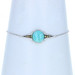Sterling & Yellow Gold Amazonite Bolo Bracelet - 925 & 14k Cabochon Adjustable Sterling & Yellow Gold Amazonite Bolo Bracelet - 925 & 14k Cabochon Adjustable