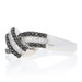 NEW .50ctw Baguette & Single Cut Diamond Ring - Silver Curved Crossover 7 1/4 NEW .50ctw Baguette & Single Cut Diamond Ring - Silver Curved Crossover 7 1/4