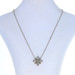 NEW Diamond-Accented Flower Necklace - Sterling Silver & 18k Gold Adjustable NEW Diamond-Accented Flower Necklace - Sterling Silver & 18k Gold Adjustable