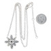 NEW Diamond-Accented Flower Necklace - Sterling Silver & 18k Gold Adjustable NEW Diamond-Accented Flower Necklace - Sterling Silver & 18k Gold Adjustable