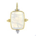 Yellow Gold Moonstone & Diamond Enhancer Pendant - 14k Cabochon 19.63ctw Yellow Gold Moonstone & Diamond Enhancer Pendant - 14k Cabochon 19.63ctw