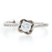 Kallati Diamond Bypass Engagement Ring - White Gold 9k Round Cut .30ctw Flower Kallati Diamond Bypass Engagement Ring - White Gold 9k Round Cut .30ctw Flower
