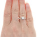 Kallati Diamond Bypass Engagement Ring - White Gold 9k Round Cut .30ctw Flower Kallati Diamond Bypass Engagement Ring - White Gold 9k Round Cut .30ctw Flower