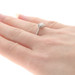 Kallati Diamond Bypass Engagement Ring - White Gold 9k Round Cut .30ctw Flower Kallati Diamond Bypass Engagement Ring - White Gold 9k Round Cut .30ctw Flower