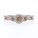 Kallati Diamond Halo Engagement Ring - Rose Gold 9k Round .69ctw Fancy Brown Kallati Diamond Halo Engagement Ring - Rose Gold 9k Round .69ctw Fancy Brown