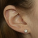 White Gold Diamond Stud Earrings - 10k & 14k Round Brilliant Cut 1.00ctw Pierced White Gold Diamond Stud Earrings - 10k & 14k Round Brilliant Cut 1.00ctw Pierced