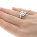 Kallati Diamond Cluster Ring - White Gold 9k Round Brilliant Cut Kallati Diamond Cluster Ring - White Gold 9k Round Brilliant Cut