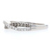 Kallati Diamond Crossover Band - White Gold 9k Round Cut .25ctw Fancy Brown Ring Kallati Diamond Crossover Band - White Gold 9k Round Cut .25ctw Fancy Brown Ring
