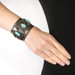 Native American Turquoise Hand Wrought Cuff Bracelet 6" - Silver SLI Native American Turquoise Hand Wrought Cuff Bracelet 6" - Silver SLI
