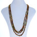 Sterling Tourmaline & CZ Triple Strand Necklace 20" - 925 Gold Plated 210.45ctw Sterling Tourmaline & CZ Triple Strand Necklace 20" - 925 Gold Plated 210.45ctw