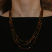 Sterling Tourmaline & CZ Triple Strand Necklace 20" - 925 Gold Plated 210.45ctw Sterling Tourmaline & CZ Triple Strand Necklace 20" - 925 Gold Plated 210.45ctw