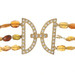 Sterling Tourmaline & CZ Triple Strand Necklace 20" - 925 Gold Plated 210.45ctw Sterling Tourmaline & CZ Triple Strand Necklace 20" - 925 Gold Plated 210.45ctw