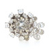 Eisenberg Earrings & Brooch Set - Cluster Halo Pin & Non-Pierced Screw-On Studs Eisenberg Earrings & Brooch Set - Cluster Halo Pin & Non-Pierced Screw-On Studs