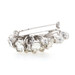 Eisenberg Earrings & Brooch Set - Cluster Halo Pin & Non-Pierced Screw-On Studs Eisenberg Earrings & Brooch Set - Cluster Halo Pin & Non-Pierced Screw-On Studs