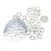 Hammered Teardrop Necklace 17" - Sterling Silver 925 Flat Cable Hammered Teardrop Necklace 17" - Sterling Silver 925 Flat Cable