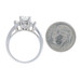 White Gold Diamond Three-Stone Engagement Ring - 14k Princess Cut 1.86ctw White Gold Diamond Three-Stone Engagement Ring - 14k Princess Cut 1.86ctw