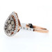 Kallati Fancy Brown Diamond Cluster Halo Ring - Rose Gold 9k Round Cut .45ctw Kallati Fancy Brown Diamond Cluster Halo Ring - Rose Gold 9k Round Cut .45ctw