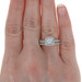NEW White Gold Semi-Mount Engagement Ring & Wedding Band - 14k 1.47ctw NEW White Gold Semi-Mount Engagement Ring & Wedding Band - 14k 1.47ctw