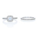 NEW White Gold Semi-Mount Engagement Ring & Wedding Band - 14k 1.47ctw NEW White Gold Semi-Mount Engagement Ring & Wedding Band - 14k 1.47ctw