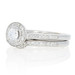 NEW White Gold Semi-Mount Engagement Ring & Wedding Band- 14k 4-4.2mm Center .47ctw NEW White Gold Semi-Mount Engagement Ring & Wedding Band- 14k 4-4.2mm Center .47ctw