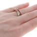 Kallati Ruby & Diamond Crossover Band - Yellow Gold 9k Round 1.25ctw Ring Kallati Ruby & Diamond Crossover Band - Yellow Gold 9k Round 1.25ctw Ring