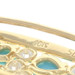 Yellow Gold Turquoise & Diamond Brooch - 18k Round .70ctw Oval Cluster Pin Yellow Gold Turquoise & Diamond Brooch - 18k Round .70ctw Oval Cluster Pin