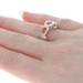 New Bastian Inverun Knot Link Diamond Ring Sterling 14k Rose Gold Vermeil Band New Bastian Inverun Knot Link Diamond Ring Sterling 14k Rose Gold Vermeil Band